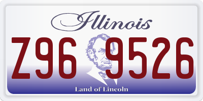 IL license plate Z969526