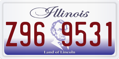 IL license plate Z969531