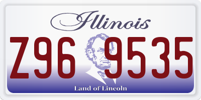 IL license plate Z969535