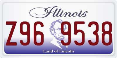 IL license plate Z969538