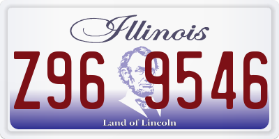 IL license plate Z969546