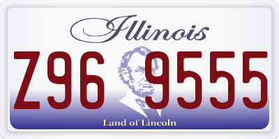 IL license plate Z969555