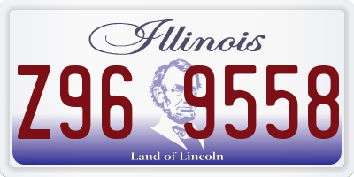 IL license plate Z969558
