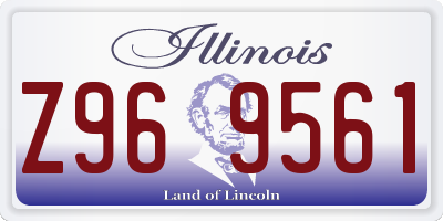 IL license plate Z969561