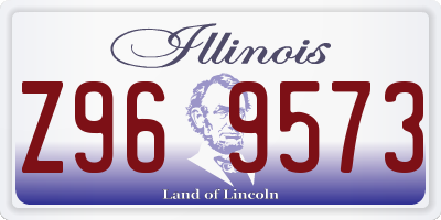 IL license plate Z969573