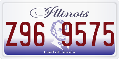 IL license plate Z969575