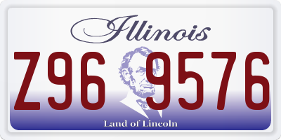 IL license plate Z969576