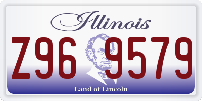 IL license plate Z969579