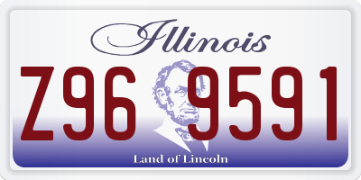 IL license plate Z969591