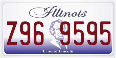 IL license plate Z969595