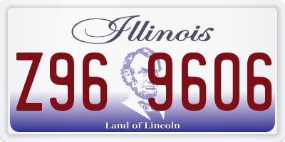 IL license plate Z969606