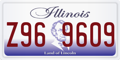 IL license plate Z969609