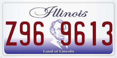 IL license plate Z969613