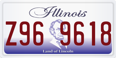 IL license plate Z969618