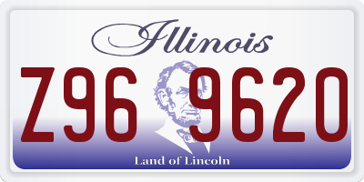 IL license plate Z969620
