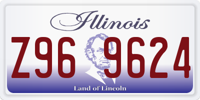 IL license plate Z969624