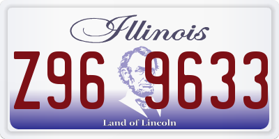 IL license plate Z969633