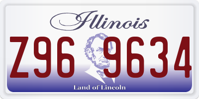 IL license plate Z969634