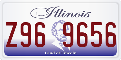 IL license plate Z969656