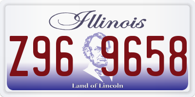 IL license plate Z969658