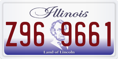 IL license plate Z969661
