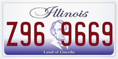 IL license plate Z969669