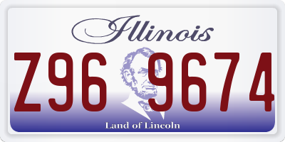 IL license plate Z969674
