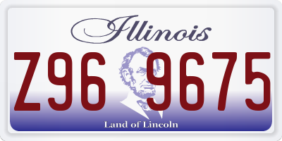 IL license plate Z969675