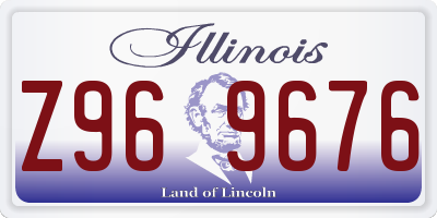 IL license plate Z969676