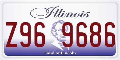 IL license plate Z969686