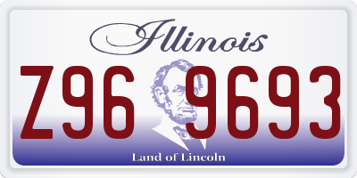IL license plate Z969693