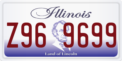 IL license plate Z969699