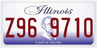 IL license plate Z969710