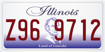 IL license plate Z969712