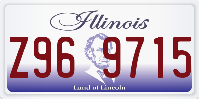 IL license plate Z969715