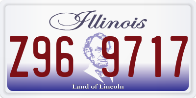IL license plate Z969717