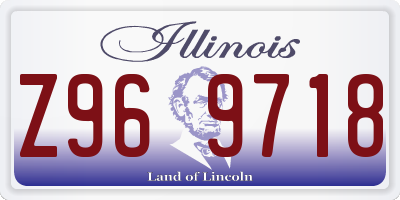 IL license plate Z969718