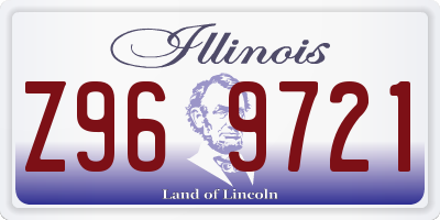 IL license plate Z969721