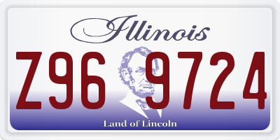 IL license plate Z969724