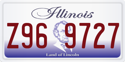 IL license plate Z969727