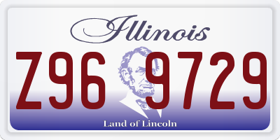 IL license plate Z969729