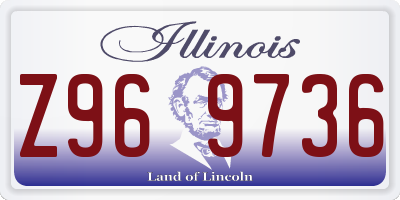 IL license plate Z969736