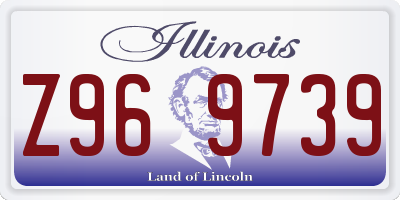 IL license plate Z969739