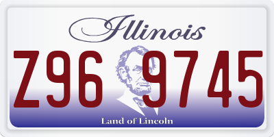 IL license plate Z969745