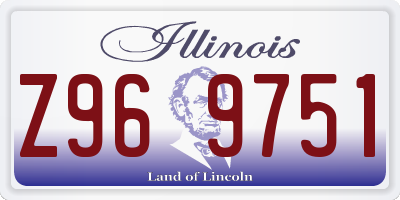 IL license plate Z969751