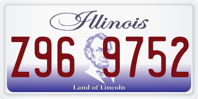IL license plate Z969752