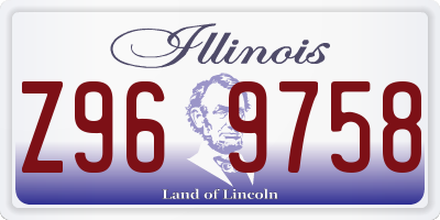 IL license plate Z969758
