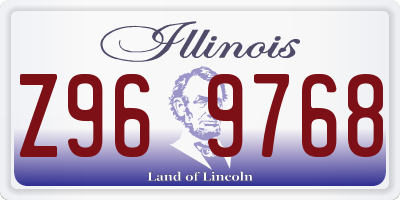IL license plate Z969768
