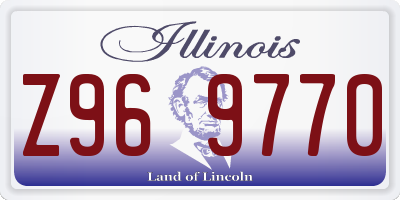 IL license plate Z969770