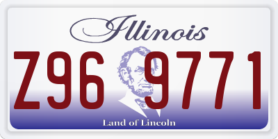IL license plate Z969771
